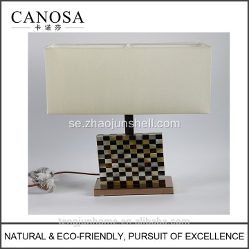 Canosa miljövänliga gyllene pärlemor med penna shell bordslampor